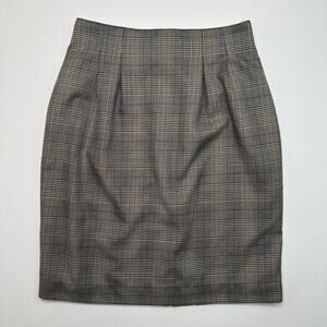 Vintage 1990’s Christy Girl Career Girl Plaid Pencil Skirt